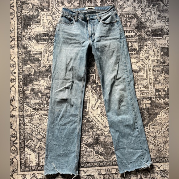 Abercrombie & Fitch Denim - Abercrombie 24 Long Low Rise Wide Leg Jeans